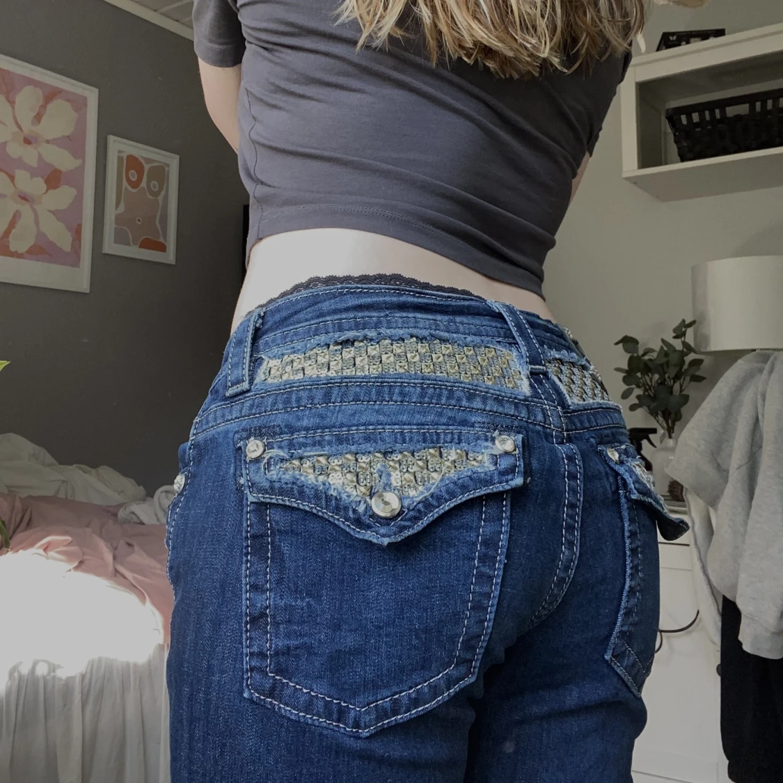 Lågmidjade jeans