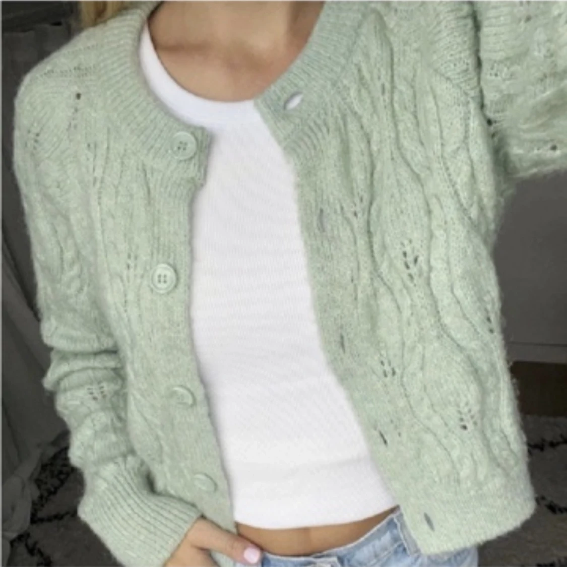 Grön kofta från Zara