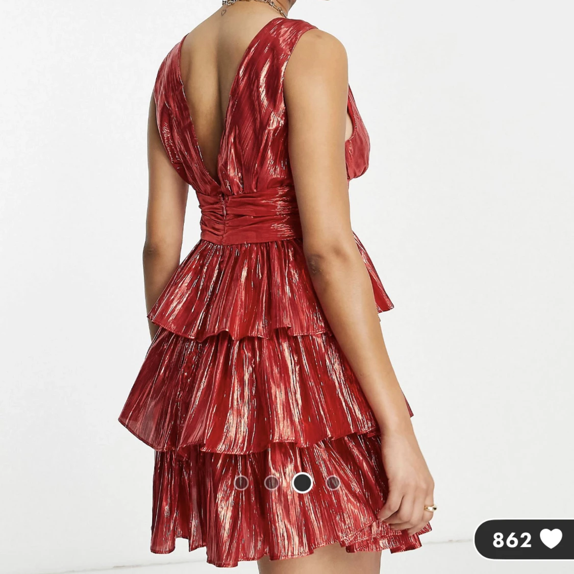 Röd festklänning - 90