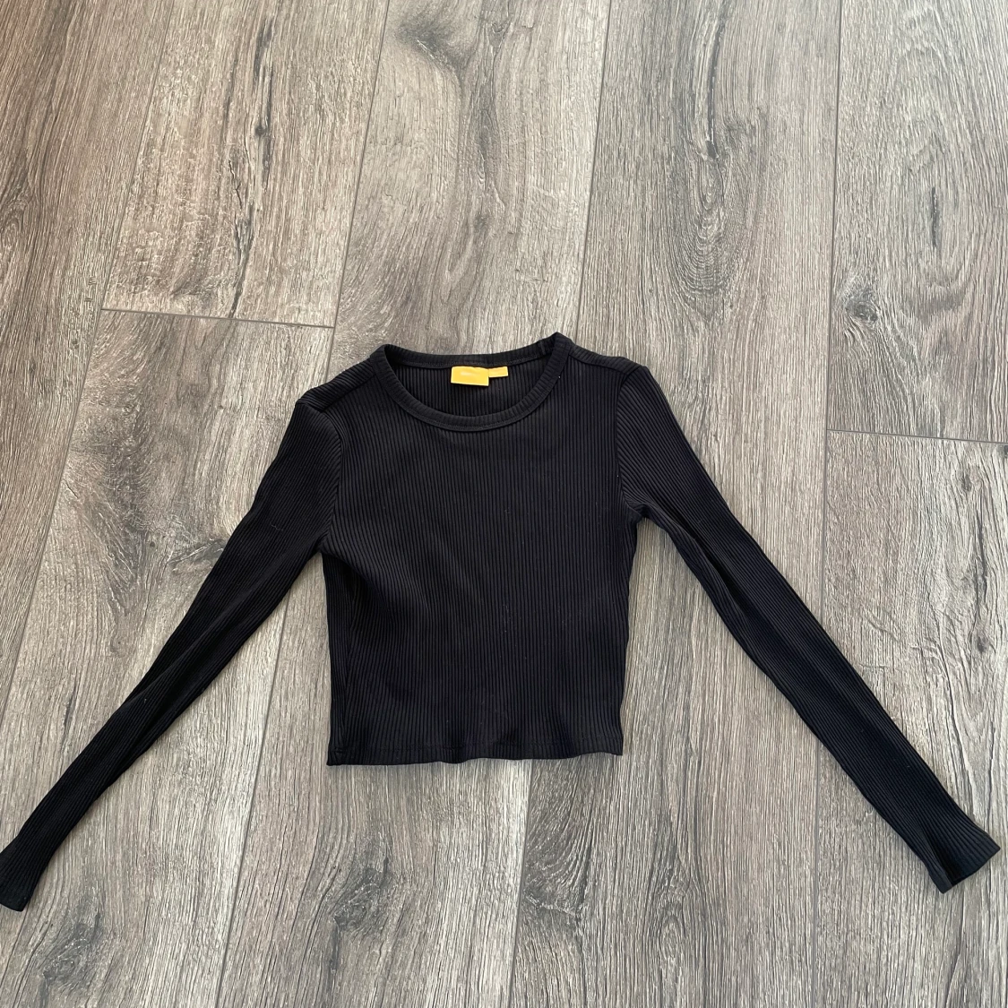 Långärmad tröja croppad