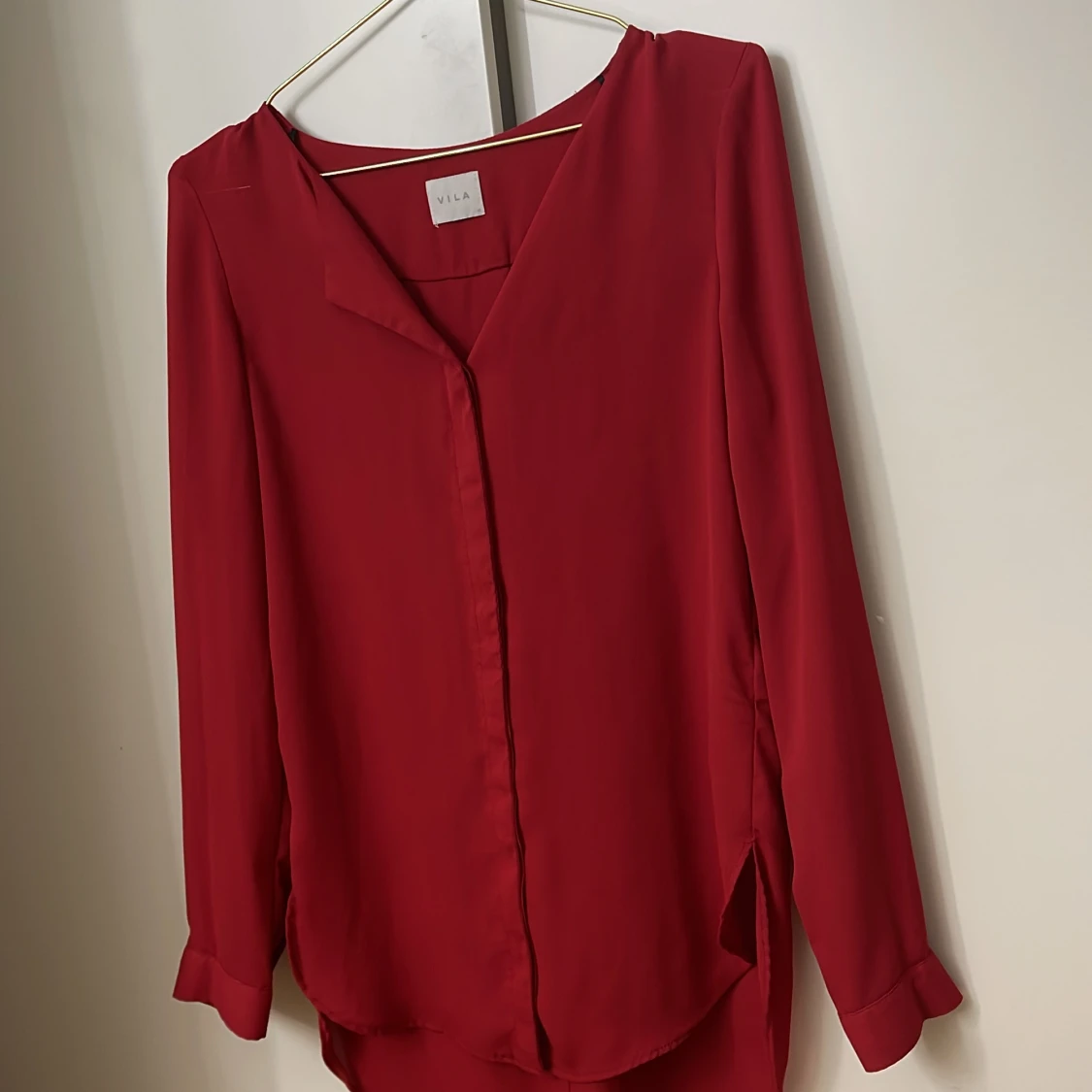 Vila blus XS/S shirt-Röd  - 91