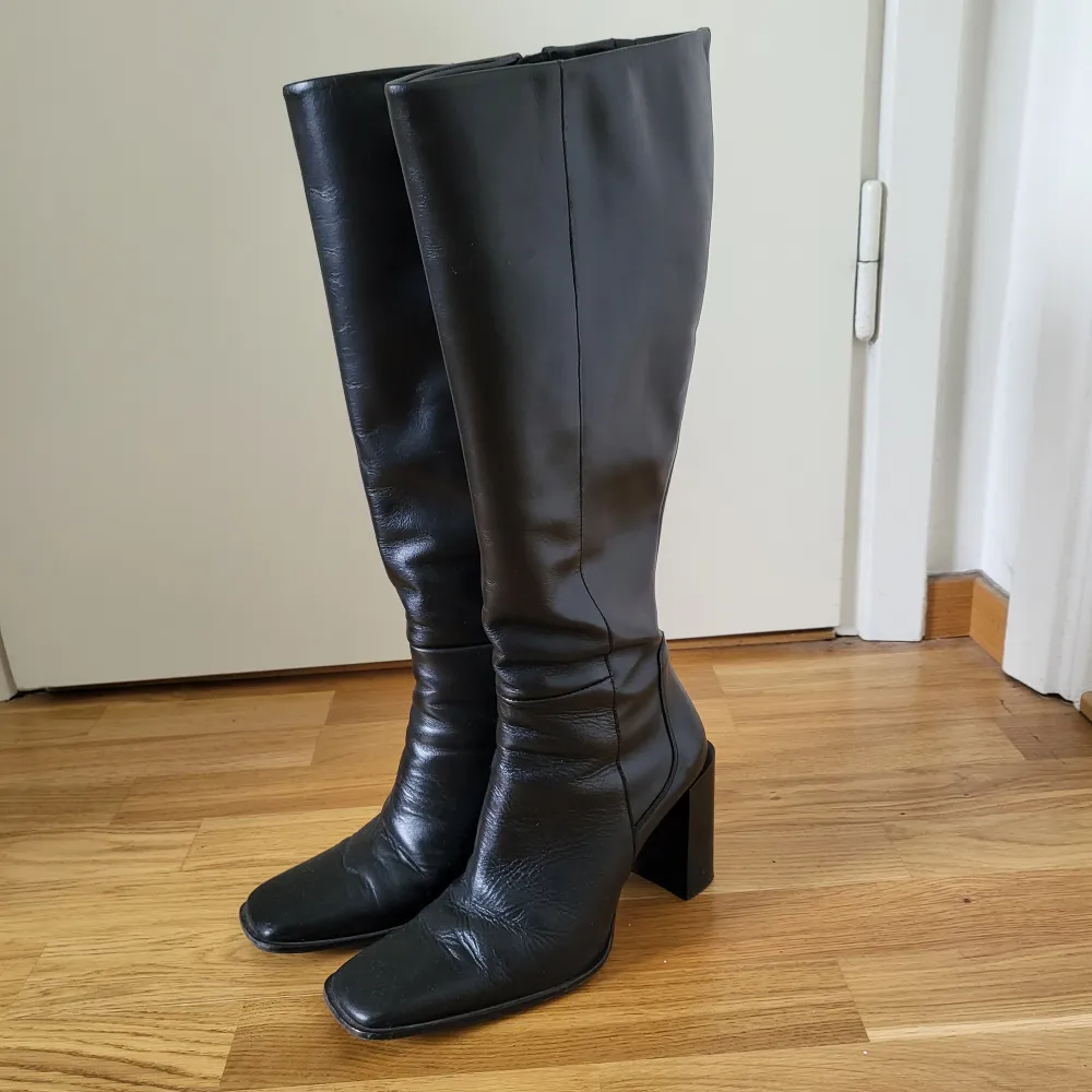 Svarta boots från Mango 🖤. Skor.