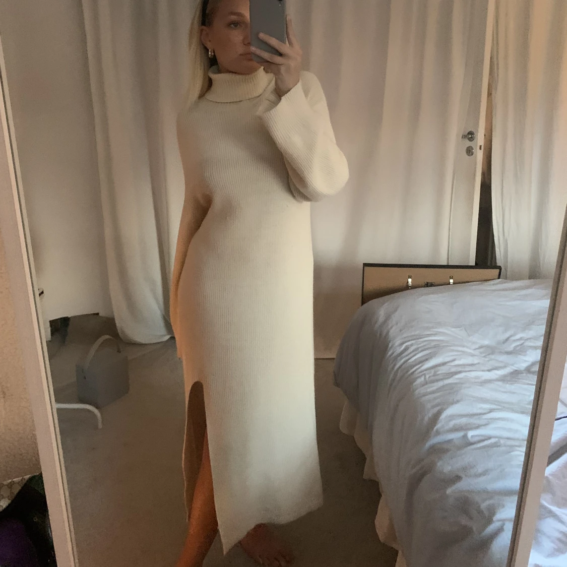 Stickad långklänning  - 90