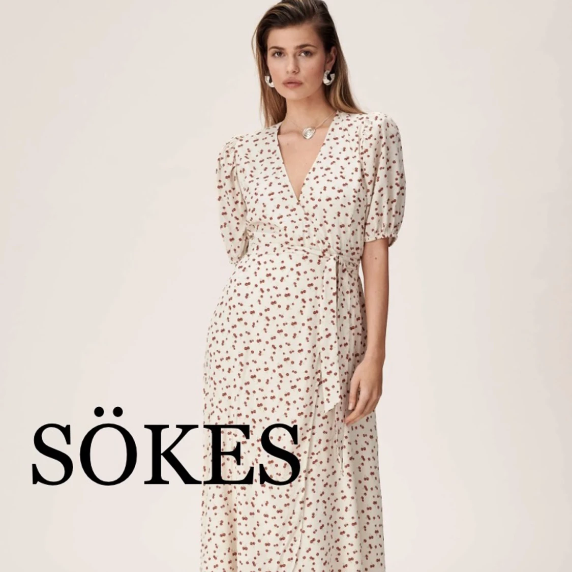 Adoore Bordeaux wrap dress SÖKES