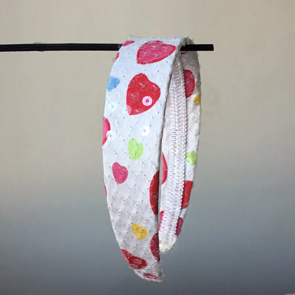 Diadem med hjärtan och paljetter  - 91