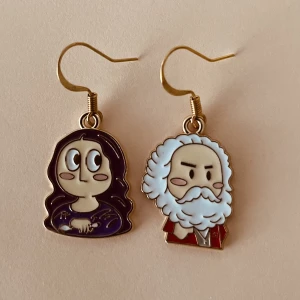 Monalisa och Da Vinci örhängen  - Nickelfria krokar och fri frakt 🧡