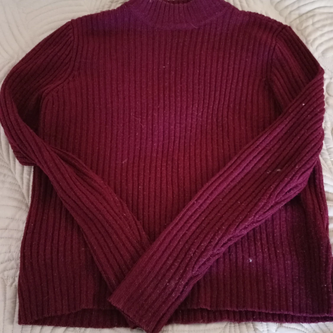 Vinröd polotröja - 90