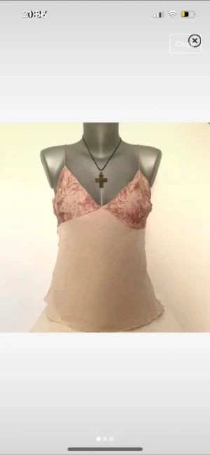 Rosa Linne  - Vintage, storlek 38 men passar S 