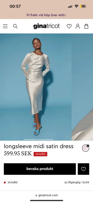 Gina tricot klänning//helt oanvänd - Helt oanvänd, slutsåld på hemsida!! Storlek M men passar även S. 