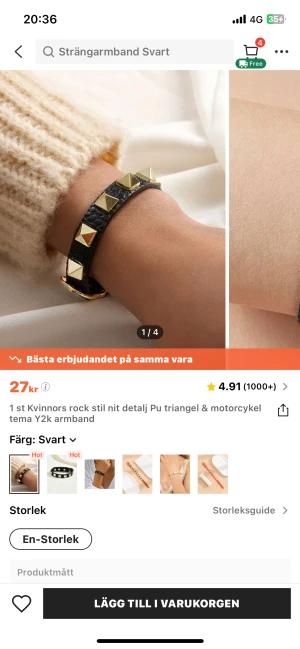 Armband - Säljer detta snygga armband från shein! Säljer då det aldrig kommer till andvändning💕 Helt nytt och frakten är gratis!!👍🏻