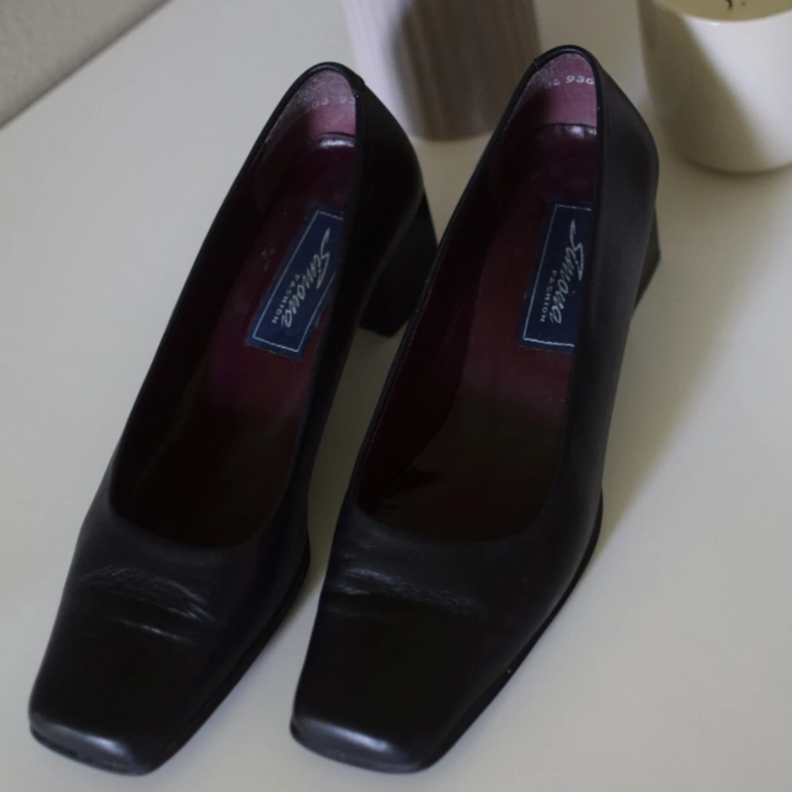 Vintage läderklackar 