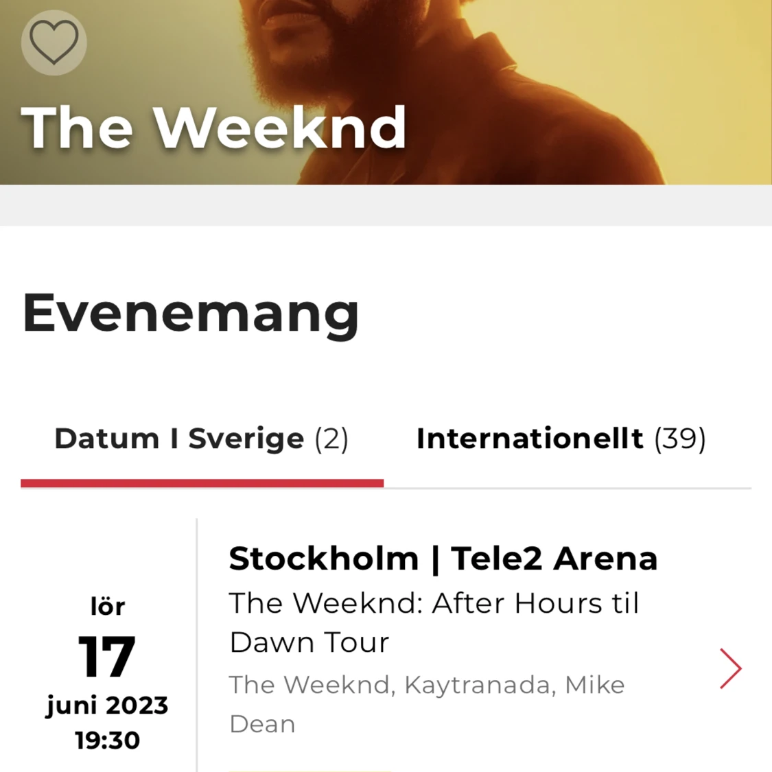 The Weekend biljetter - 90