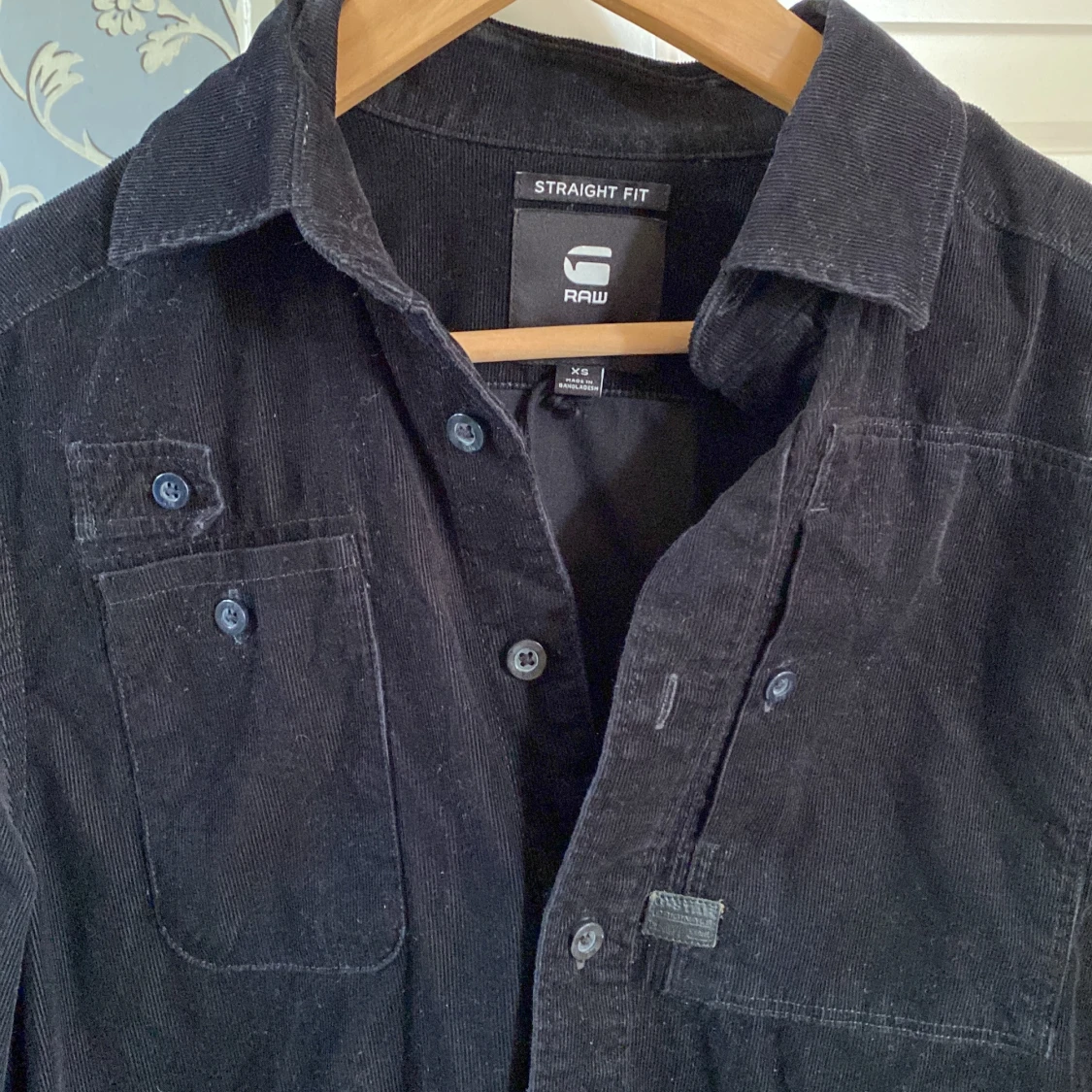 Svart manchesterskjorta  - 90