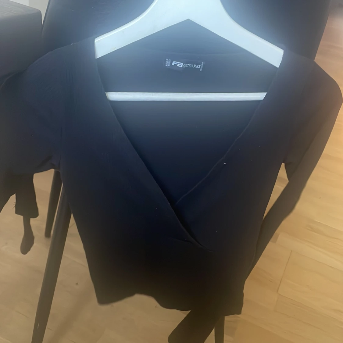 Långärmad topp v-ringad tröja 