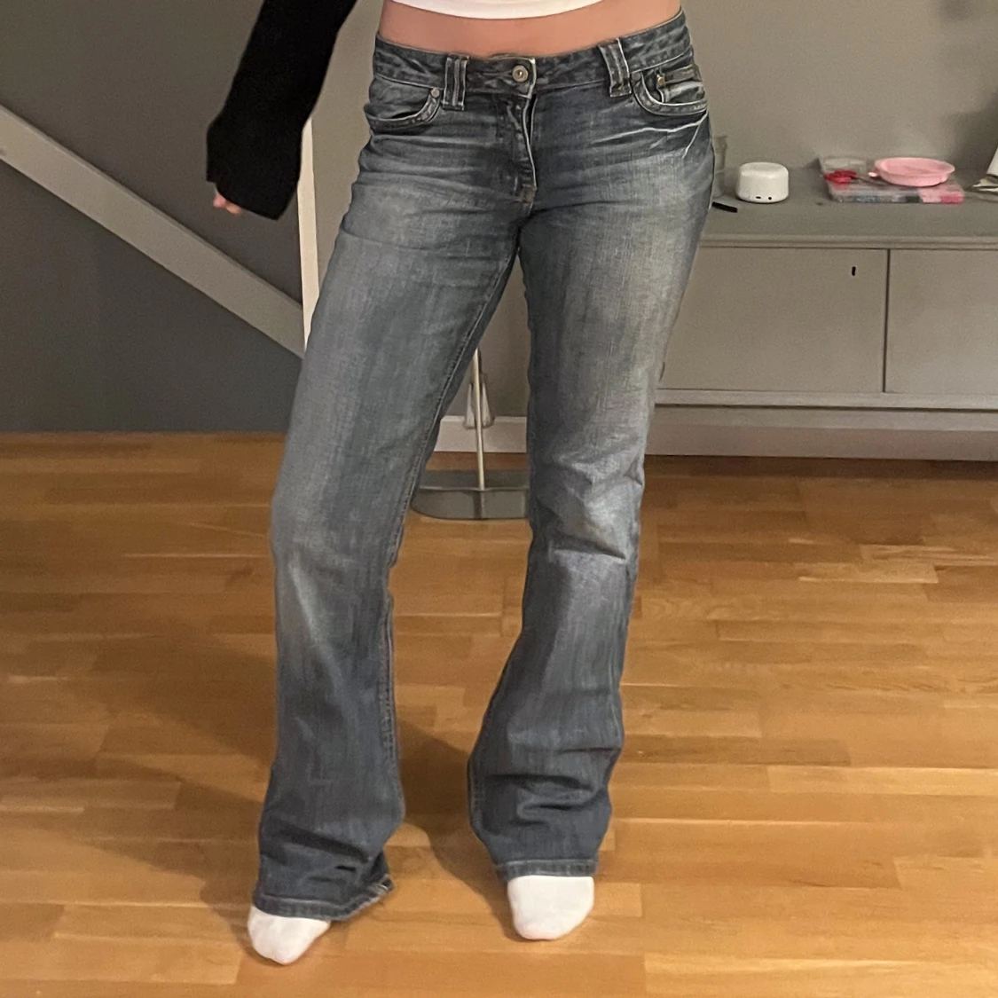 Lågmidjade jeans - 90