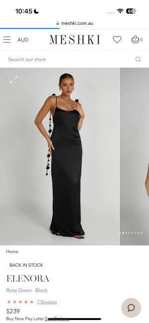 Meshki klänning - Säljer min svarta meshki klänning med lapp kvar.  Säljer då jag inte kan lämna tillbaka en.  Köptes för 2500kr men säljer för 1600kr. Helt ny och aldrig använd med lapparlvar. Kan tänka mig gå med i pris 