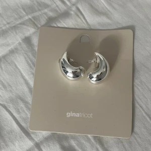 örhängen - silvriga stora örhängen från gina. helt oanvända och ej testade! säljer då man inte kan lämna tillbaka örhängen. nypris 99. skriv om du har frågor🩷