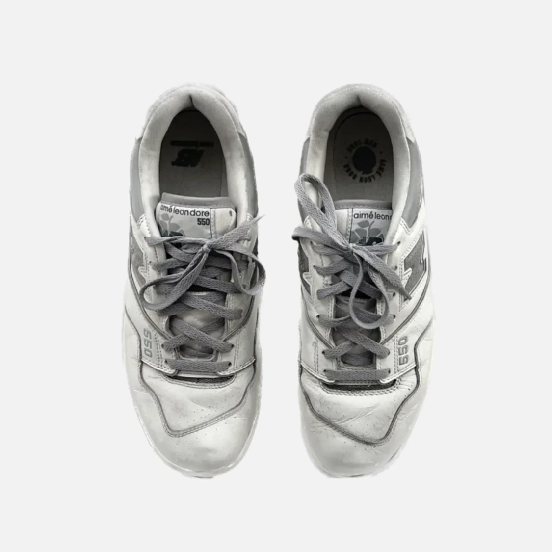 new balance 550 x aime leon dore “white grey” - 90
