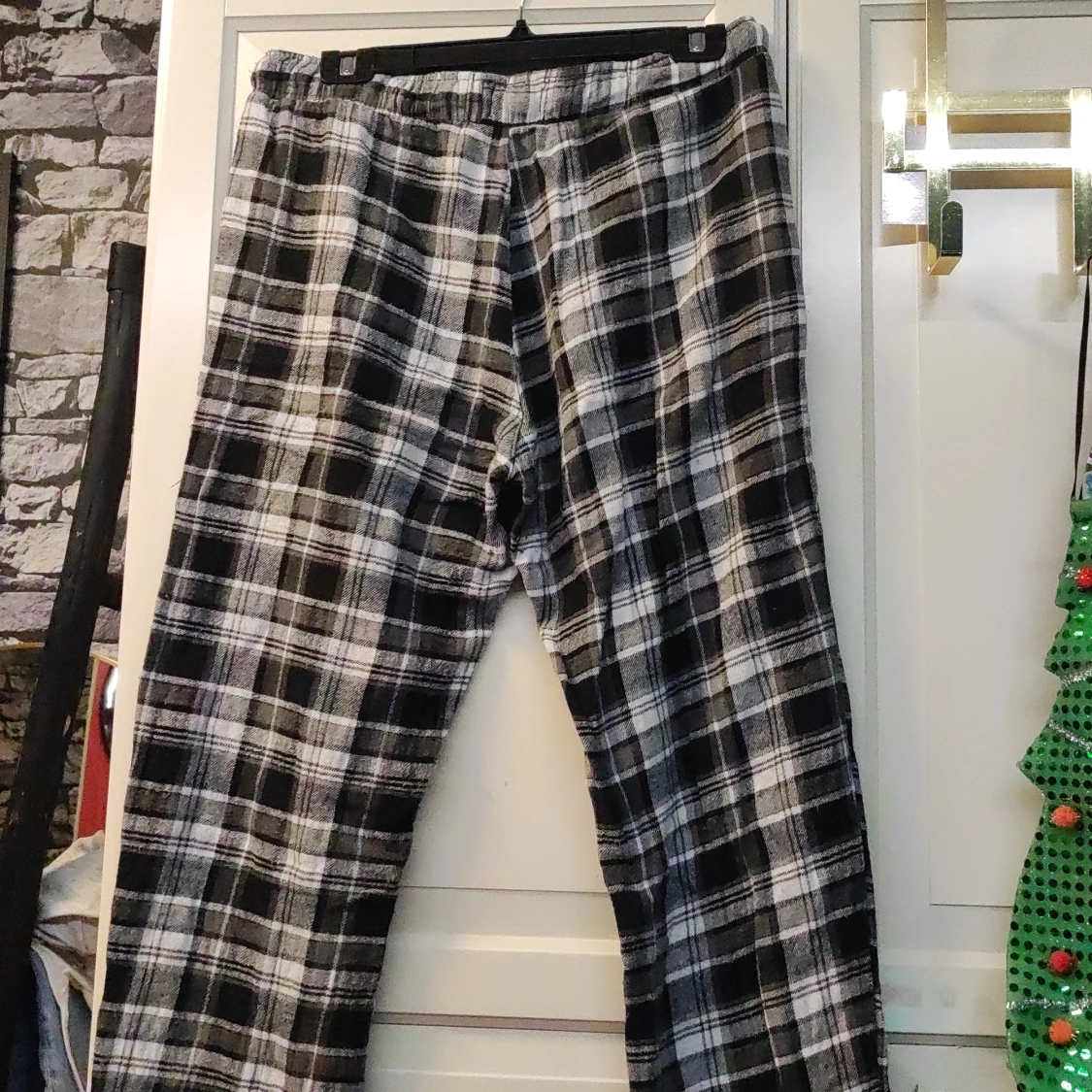 Grå rutiga pjbyxor - 91