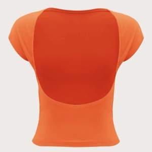 tröja med öppen rygg, skitfin orange färg, perfekt till sommaren💕