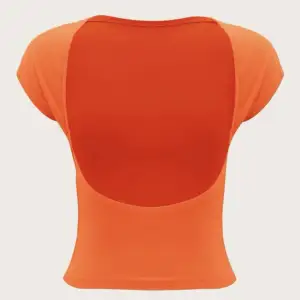 tröja med öppen rygg, skitfin orange färg, perfekt till sommaren💕