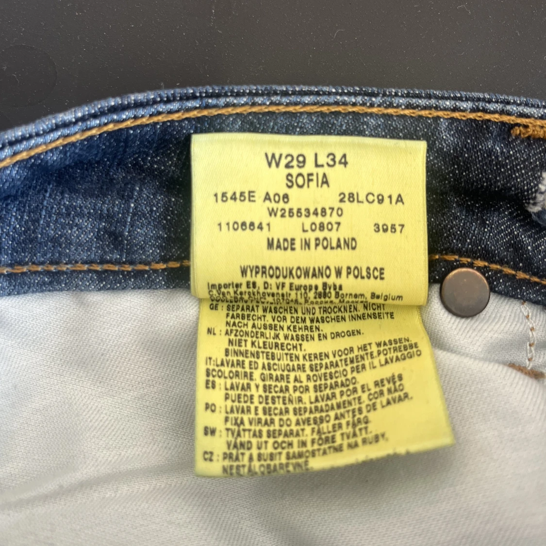 Lågmidjade wrangler jeans - 91