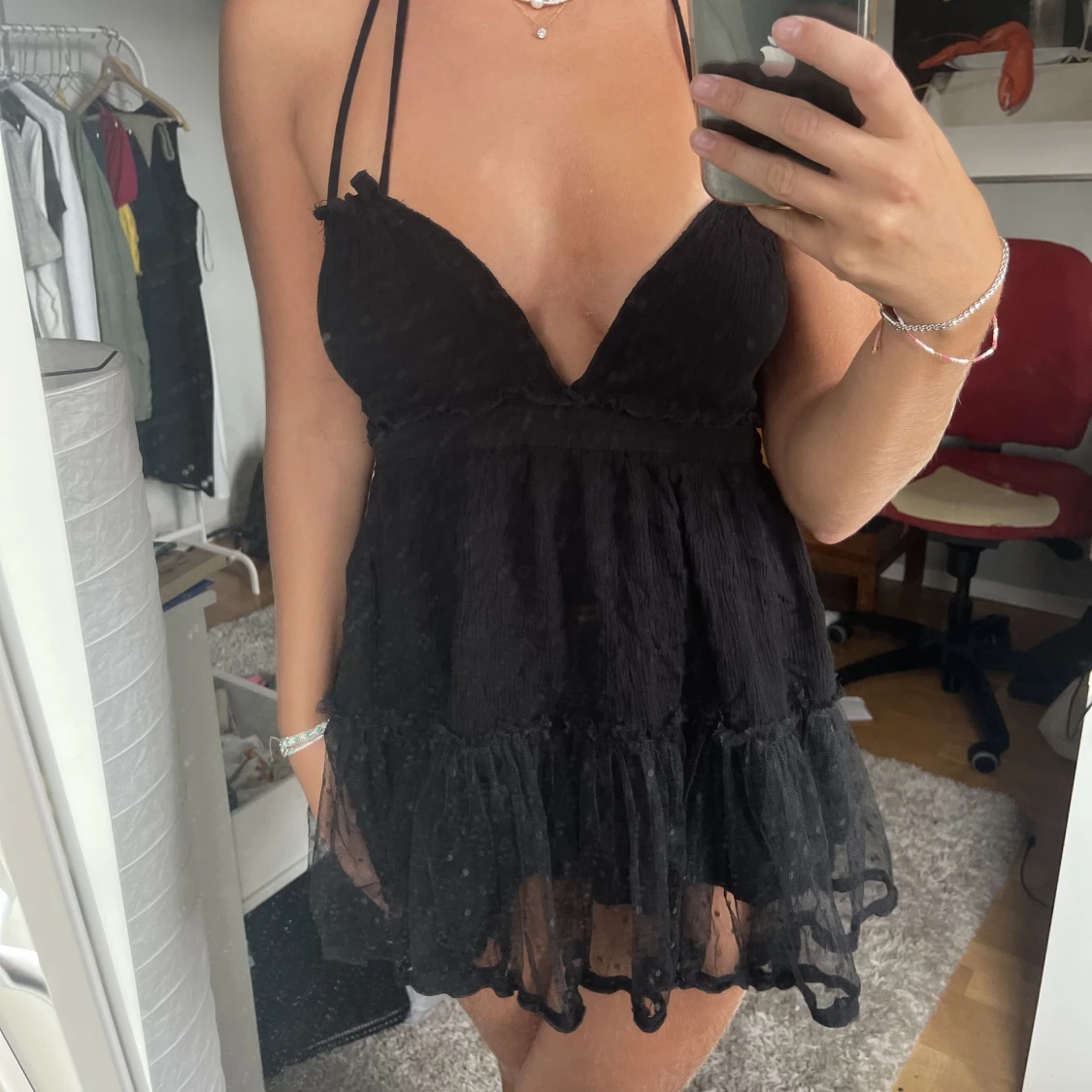 Svart klänning/topp - 90