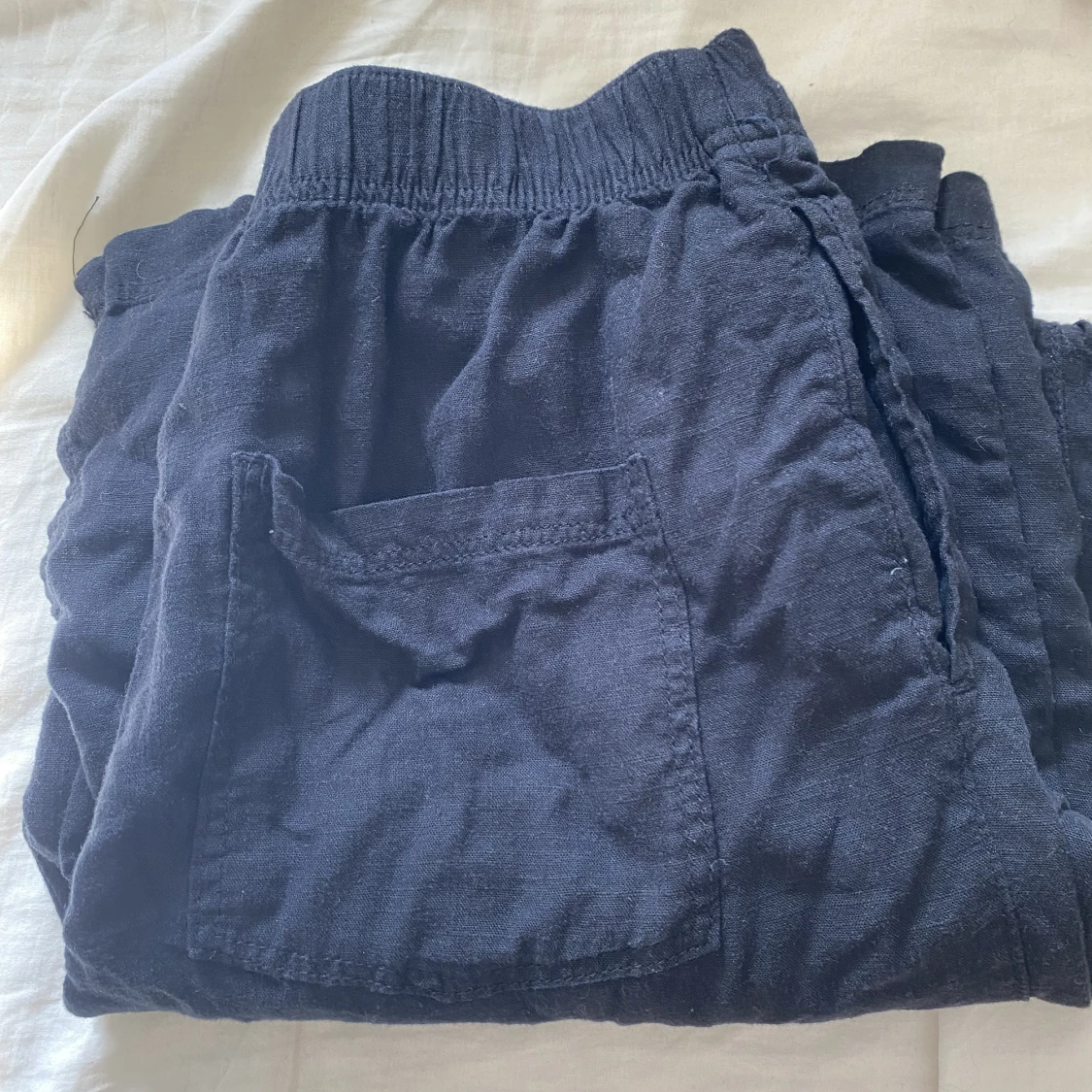 Svarta linnebyxor  - 90