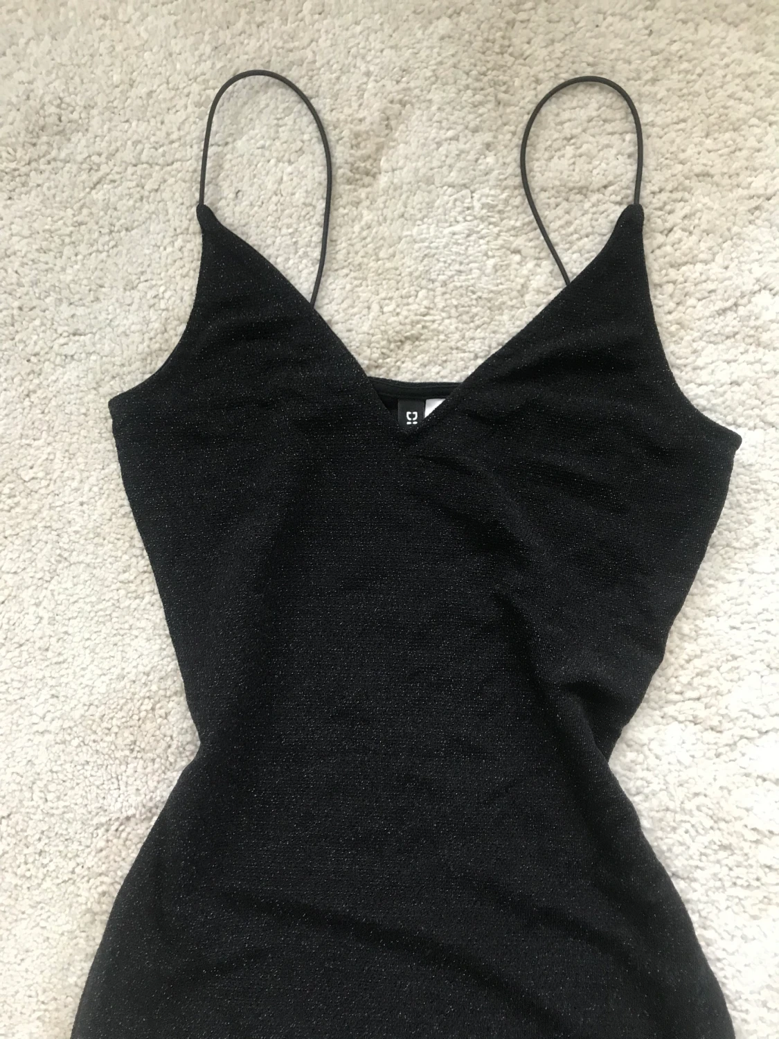 Svart glitterklänning - 90