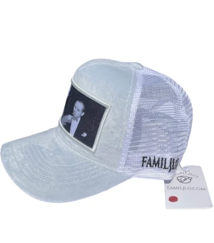 Sommar keps/ velvetkeps  - Ljusgrå och vit Velvet keps, helt ny 