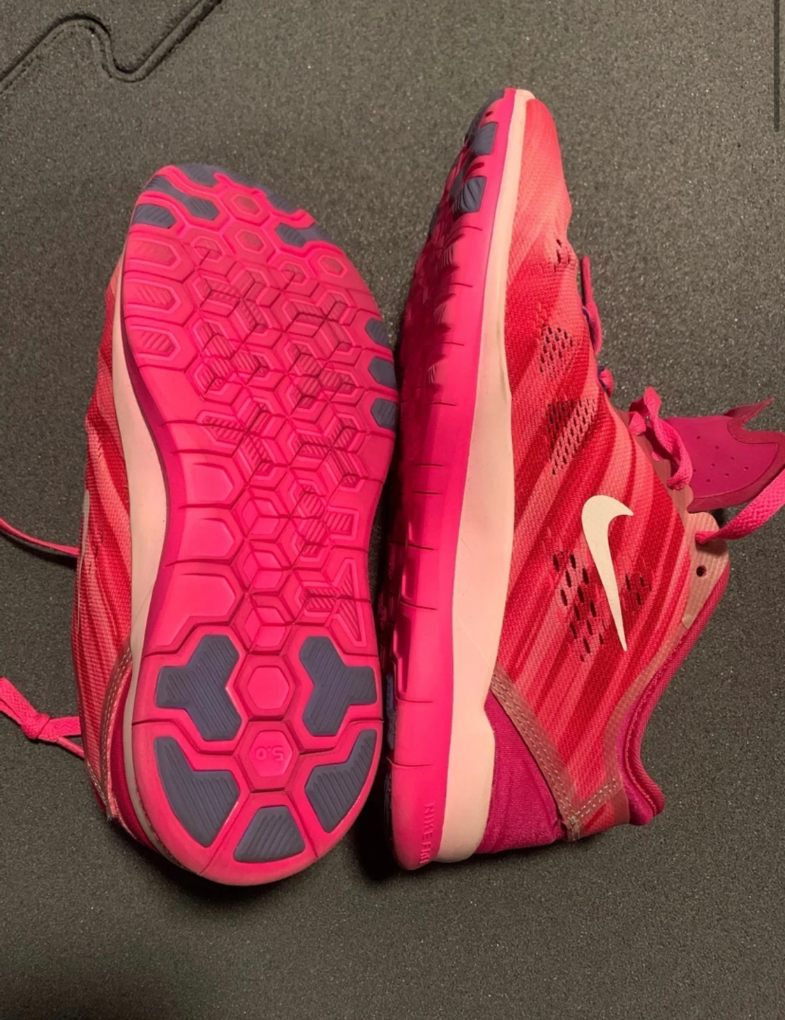 Nike free 5.0 sneakers rosa gym träning 36,5 36 pink löparskor träningsskor söta - 90