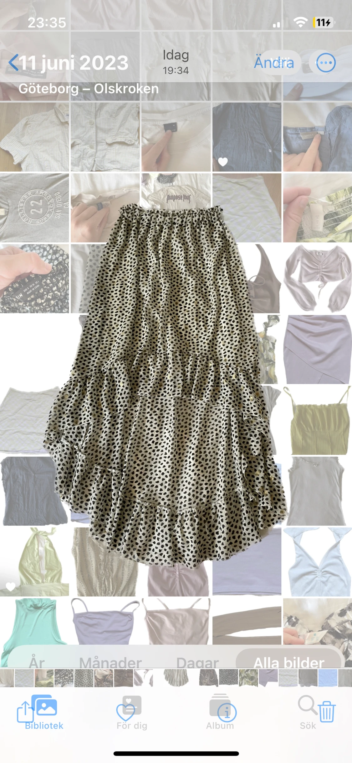 Mönstring kjol - 90