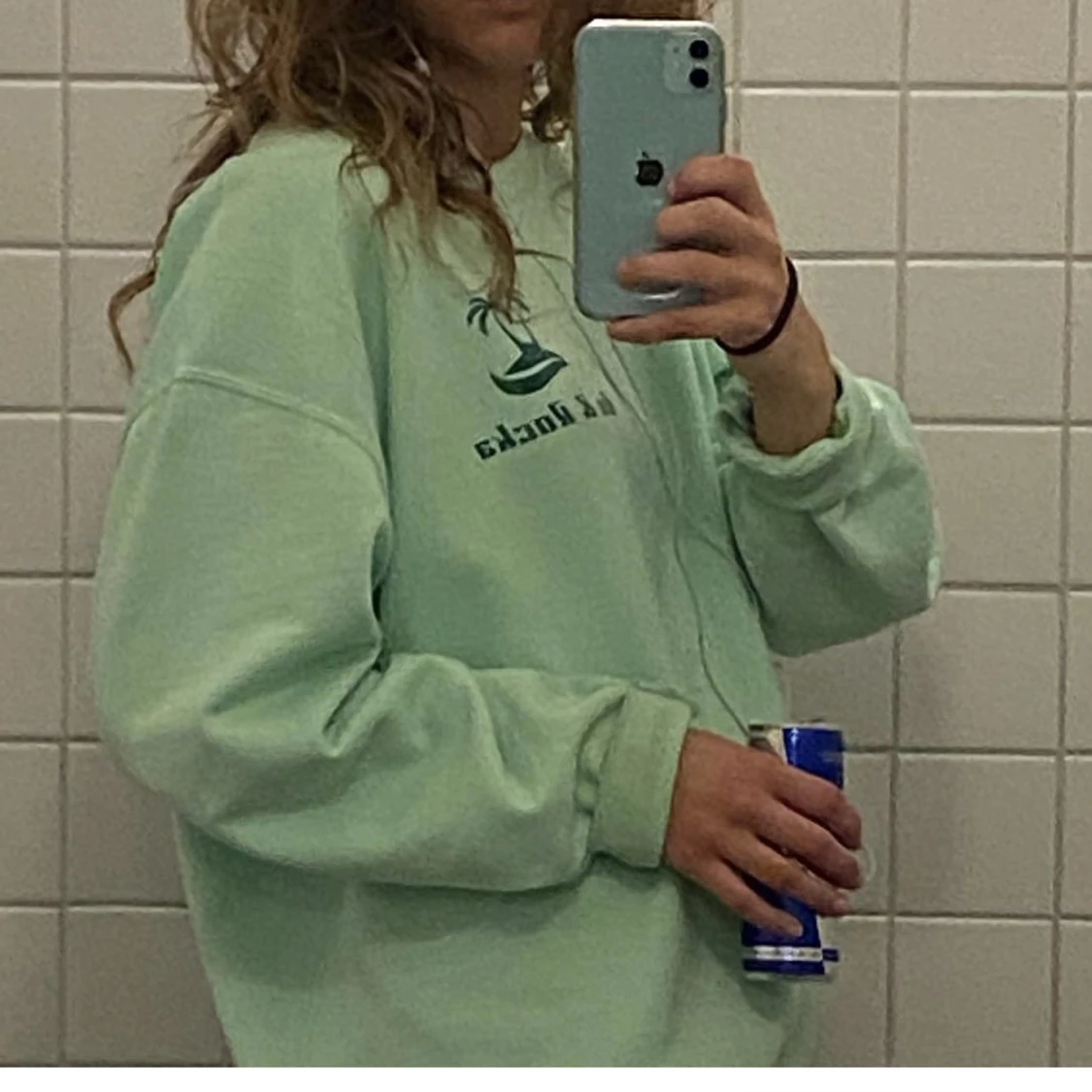 Mintgrön sweatshirt - 90