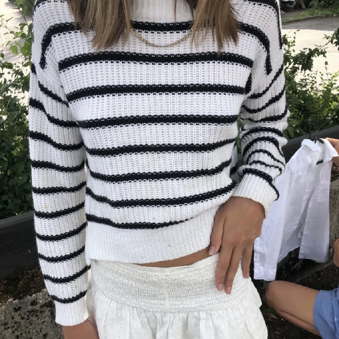 Randig Stickad Tröja - 90