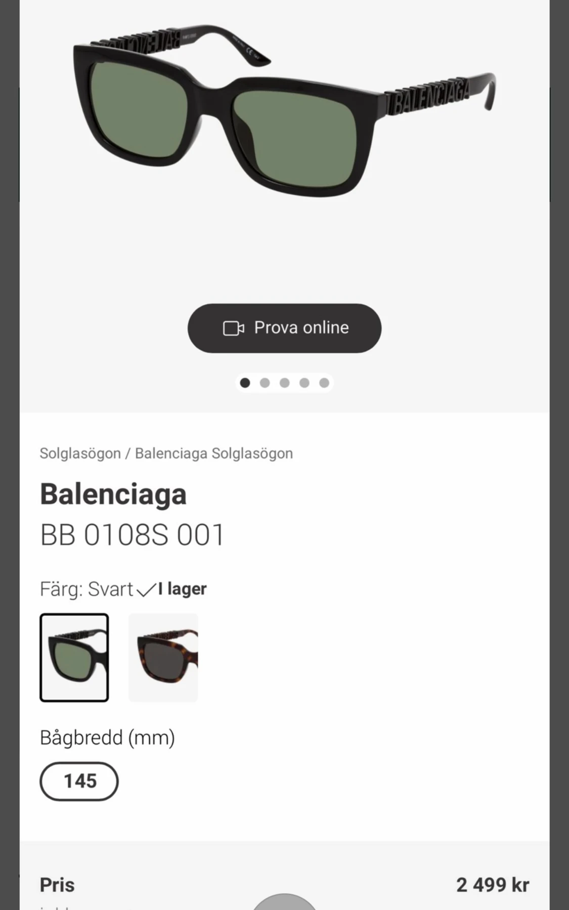 Balenciaga Solglasögon - 90