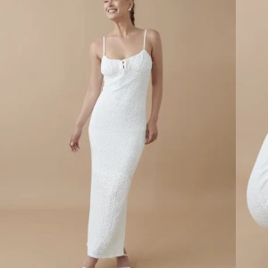 Vit klänning - Använd 1 gång, köp för 250kr. Storlek M passar mig som är en S