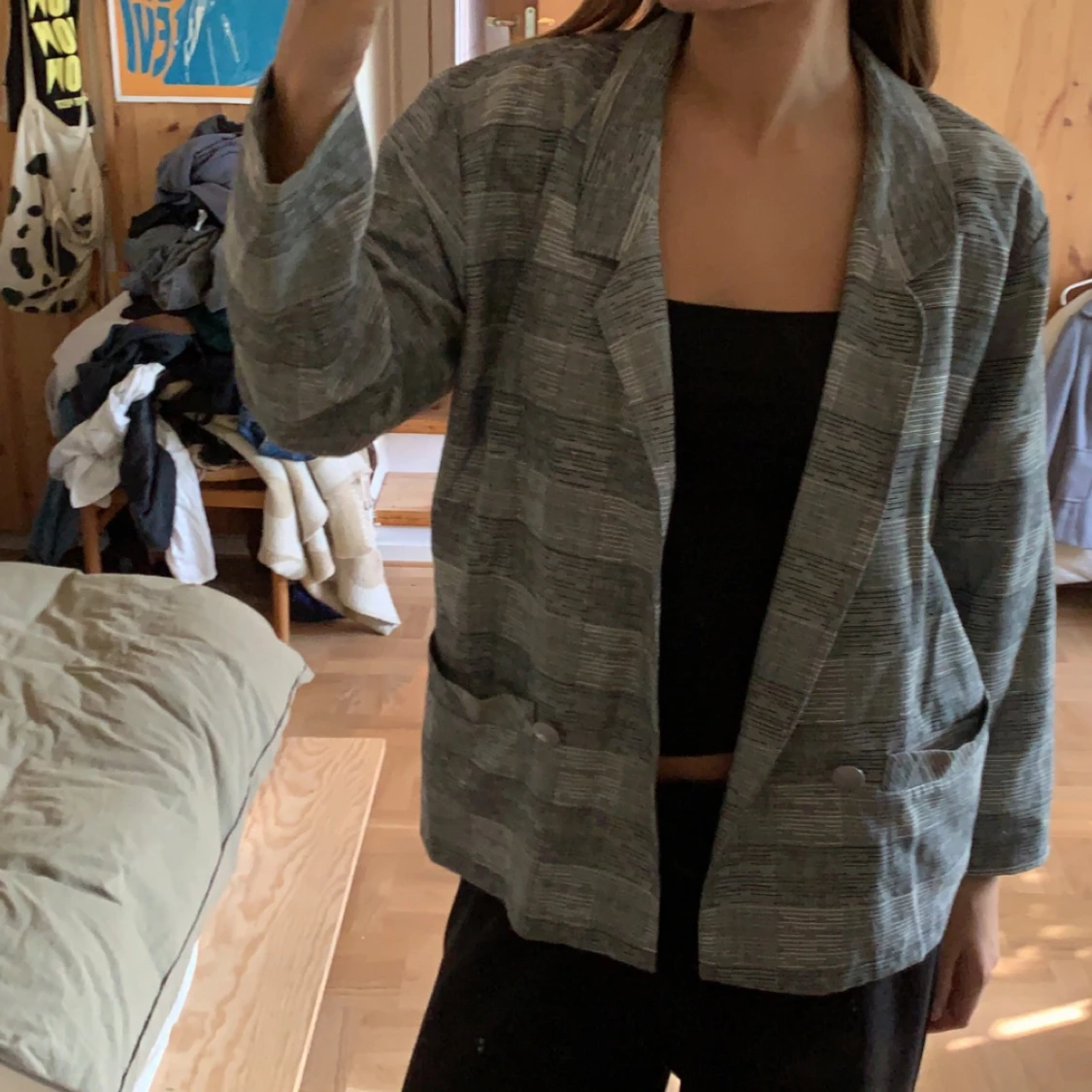 Grå kavaj i olika mönster!💕