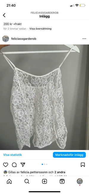 Spetslinne  - säljer på @feliciassgarderob på instagram 🤍🤍