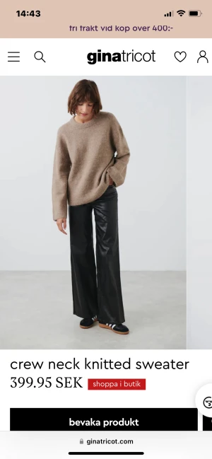 Stickad tröja - Säljer nu denna helt slutsålda eftertraktade tröjan från Gina, säljer då den inte kommer till användning, använd 2 gånger så den är i nyskick. Bara att skriva för egna bilder, är det fler intresserade blir det budgivning💓