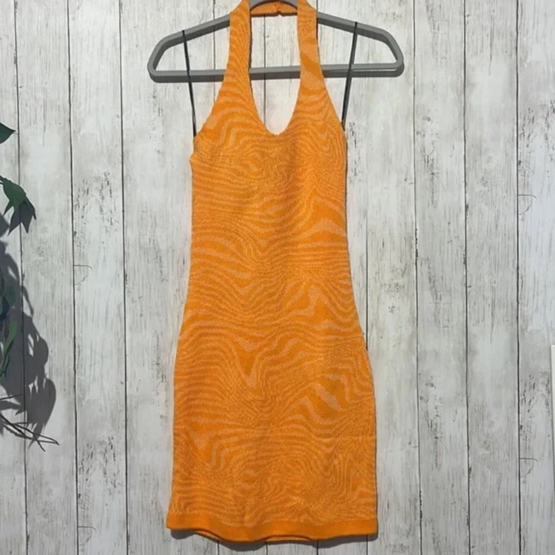 orange hm klänning  - 90