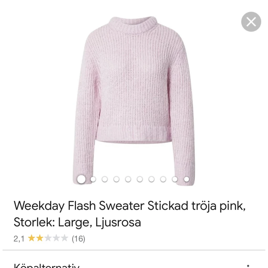 Rosa stickad tröja💓💓