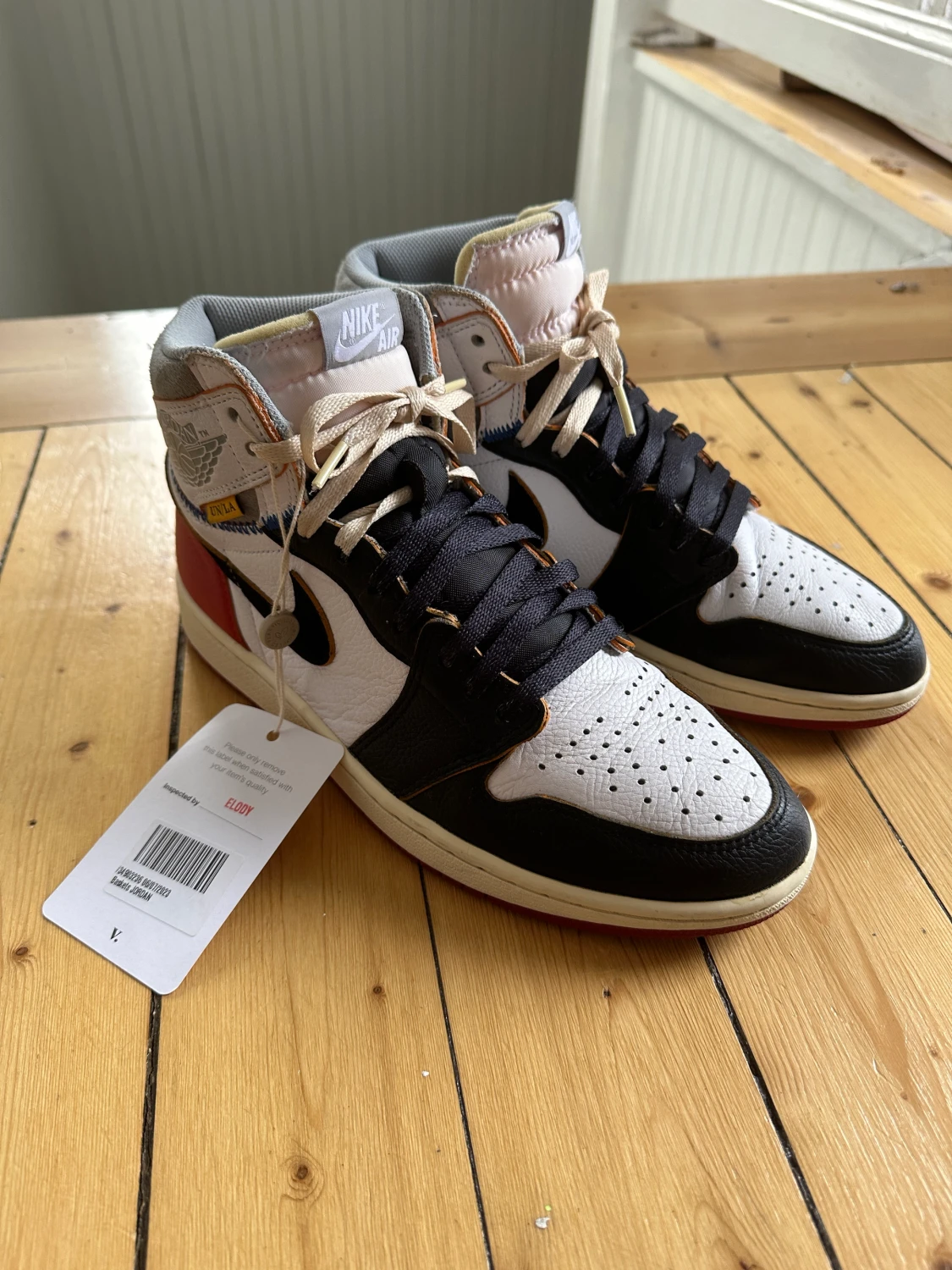 Nike Jordan 1 union La black toe