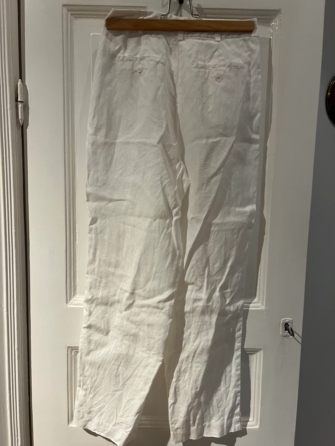 Linnebyxor vita - 90
