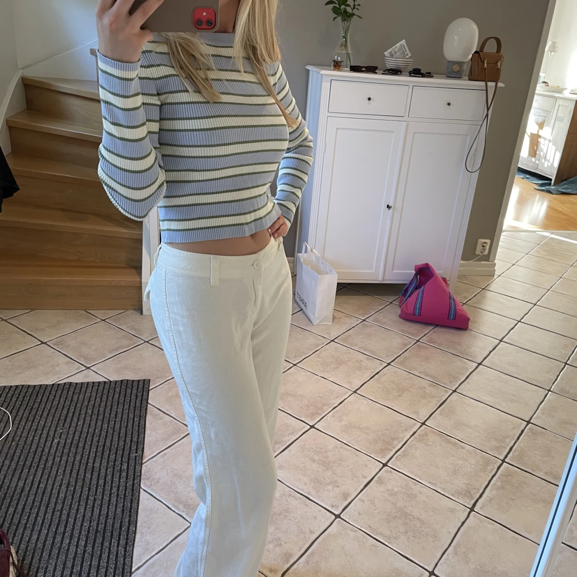 Randig, ribbad tröja - 91