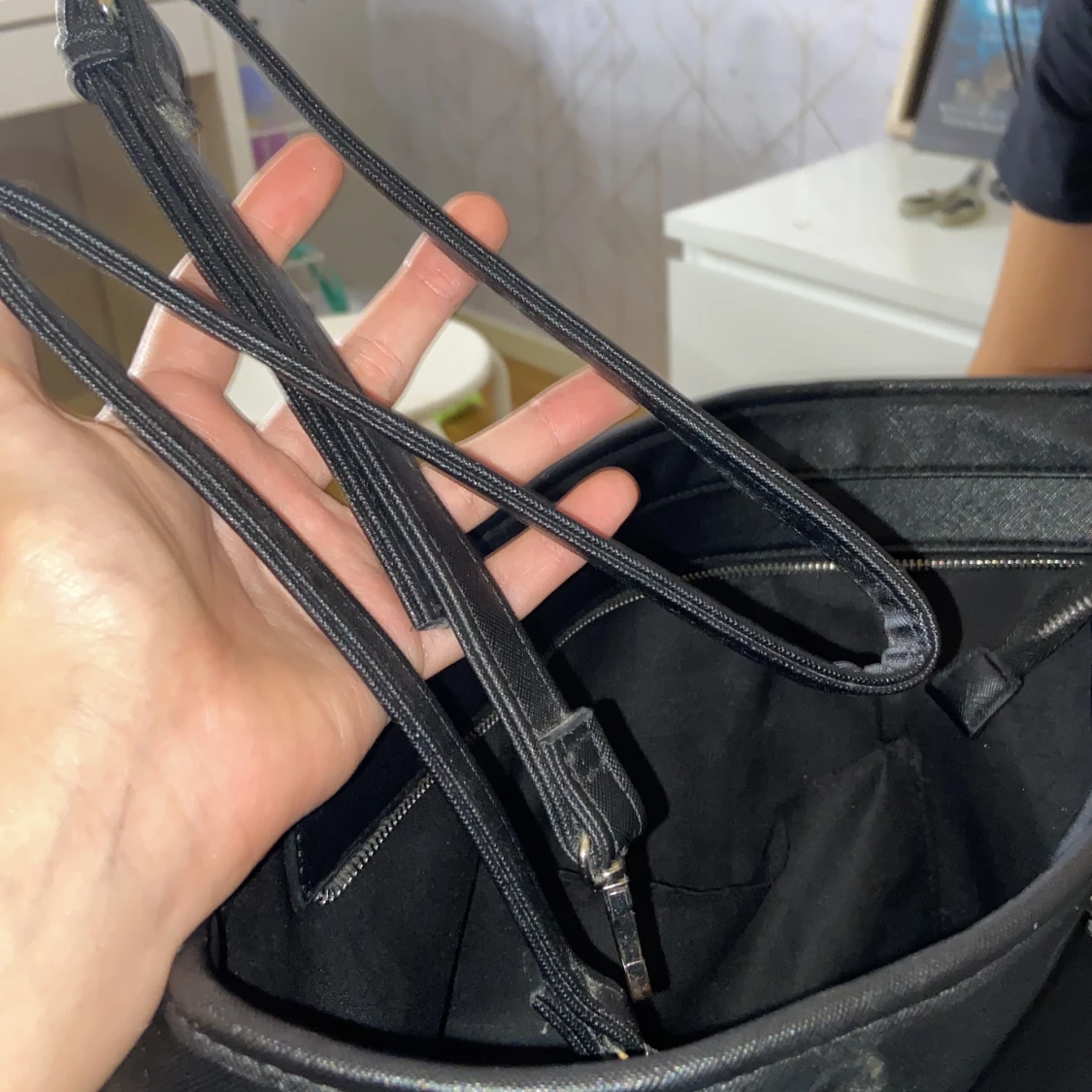 Svart stor väska - 90