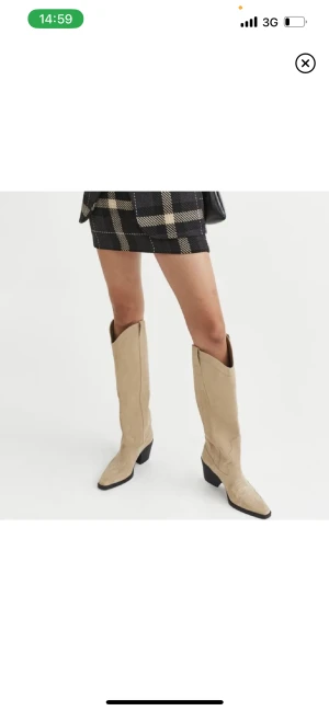 Cowboy boots - Storlek 36 men mer motsvarande 37 använda en gång 