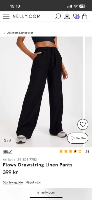 Linnebyxor - Linnebyxor från Nelly. Helt oanvända. Köpt i flera storlekar och valt de andra.