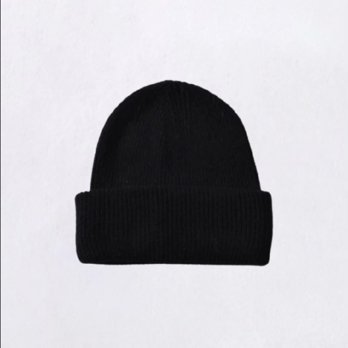Svart Kashmir mössa