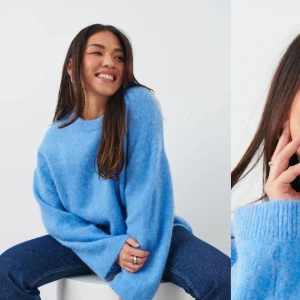 Stickad tröja - Säljer min fina blå tröja från Gina som aldrig kommer till användning..  som helt oanvänd!!