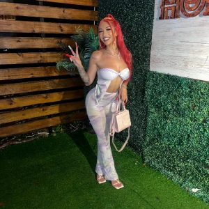 matchande set - topp och leggings  - använd 2 ggr